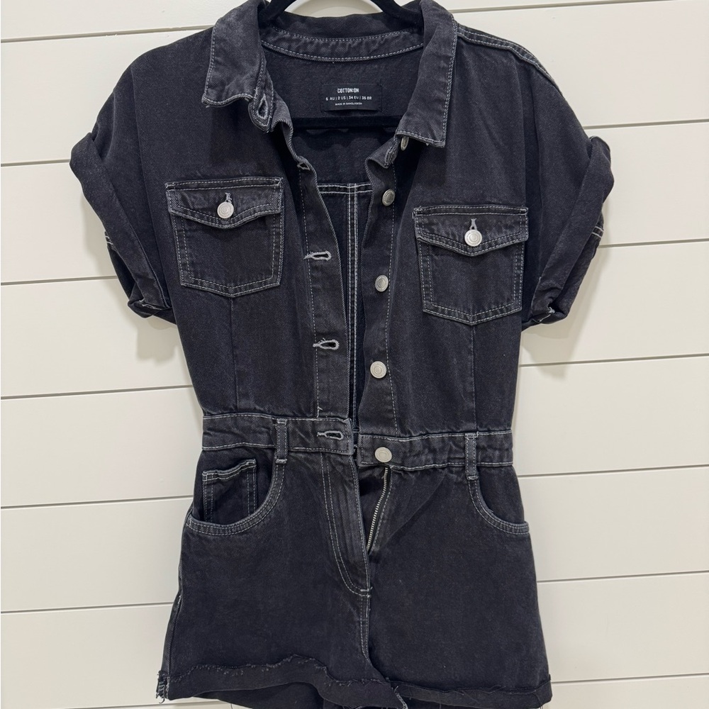 Cotton On Charcoal Denim Shirt